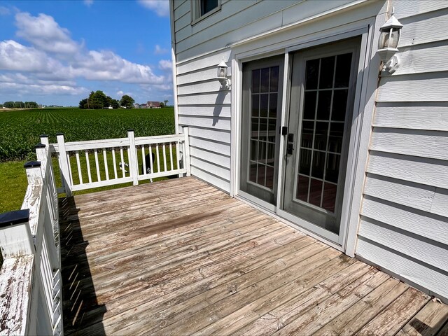 1116 E 2300 N Rd, Danforth, IL 60930 - deck featuring agricultural plots and a rural view