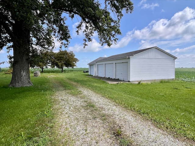 1116 E 2300 N Rd, Danforth, IL 60930 - detached garage featuring a view of rural / pastoral area