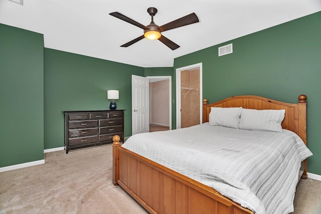 2319 Hutchison Rd, Flossmoor, IL 60422 - bedroom featuring light carpet and a ceiling fan