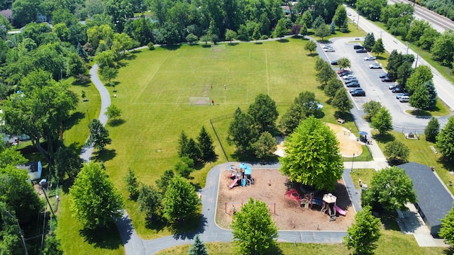 2319 Hutchison Rd, Flossmoor, IL 60422 - bird's eye view of a park
