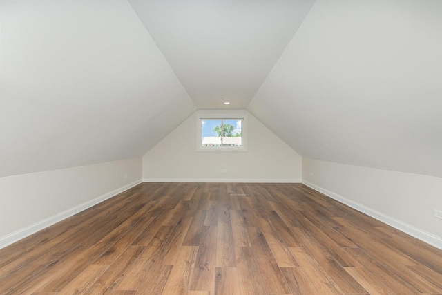 8954 Southfield Dr, Bridgeview, IL 60455 - additional living space with vaulted ceiling and wood finished floors