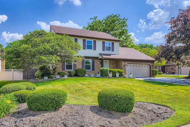 918 Carol Ln, Crete, IL 60417 - view of front of house featuring a garage, brick siding, and asphalt driveway