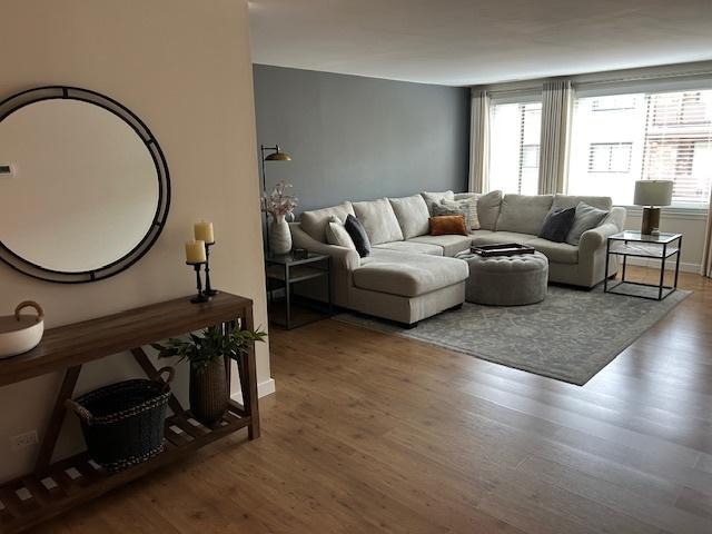 110 S Dunton Ave Unit 4G, Arlington Heights, IL 60005 - living room with wood finished floors