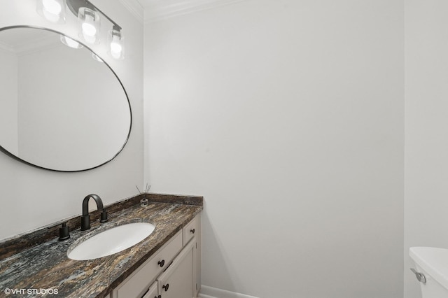 336 Redwing Dr Unit 18-3, Deerfield, IL 60015 - half bathroom with ornamental molding and vanity