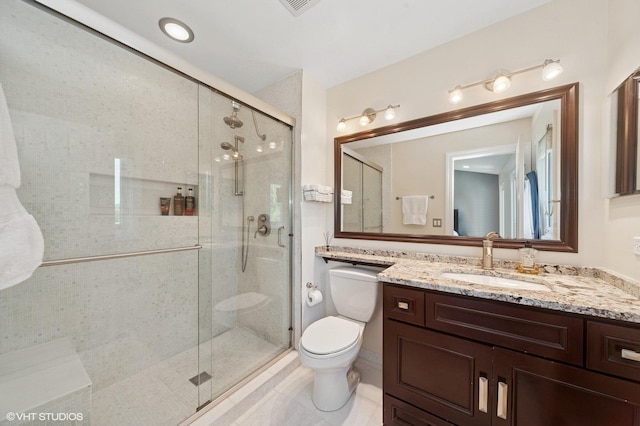 336 Redwing Dr Unit 18-3, Deerfield, IL 60015 - bathroom with vanity and a shower stall