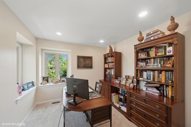 336 Redwing Dr Unit 18-3, Deerfield, IL 60015 - office with light colored carpet and recessed lighting