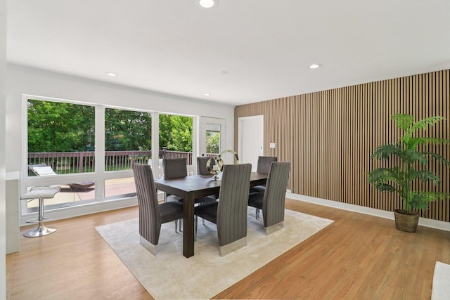 7248 N Kildare Ave, Lincolnwood, IL 60712 - dining area with wood finished floors and recessed lighting