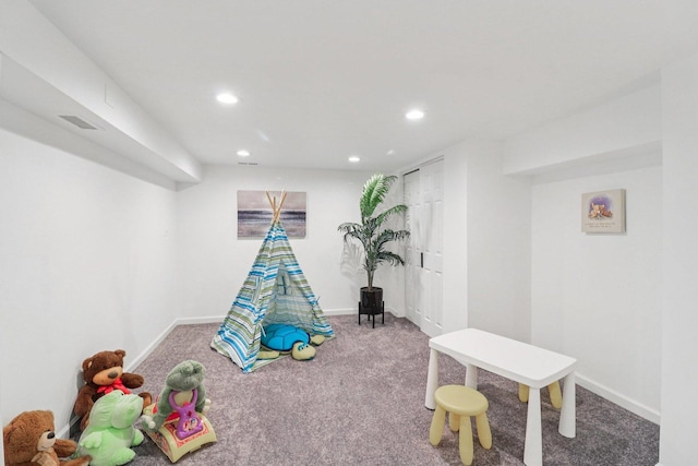 7248 N Kildare Ave, Lincolnwood, IL 60712 - game room featuring carpet floors and recessed lighting