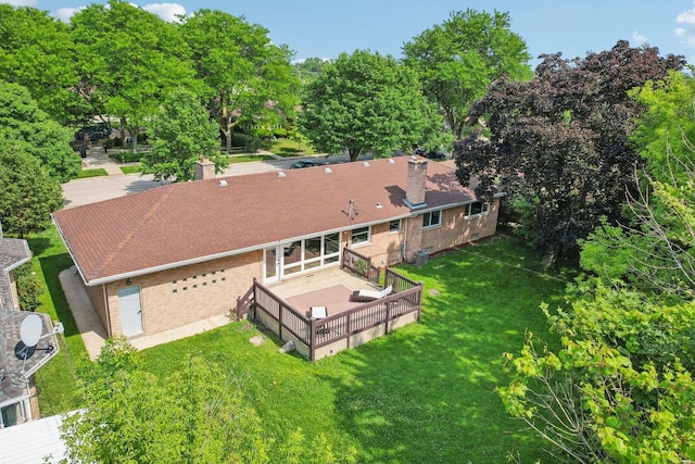 7248 N Kildare Ave, Lincolnwood, IL 60712 - view from above of property featuring a tree filled landscape