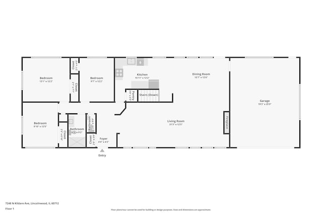 7248 N Kildare Ave, Lincolnwood, IL 60712 - view of home floor plan