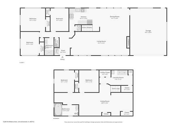 7248 N Kildare Ave, Lincolnwood, IL 60712 - view of home floor plan