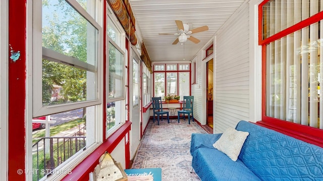 1320 Oak Park Ave, Berwyn, IL 60402 - sunroom / solarium with ceiling fan