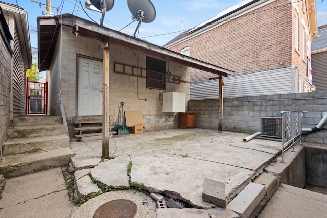2713 W 24th Pl, Chicago, IL 60608 - view of patio / terrace featuring entry steps