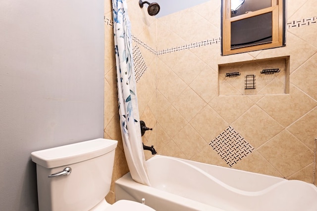 2713 W 24th Pl, Chicago, IL 60608 - full bathroom with toilet and shower / bathtub combination with curtain