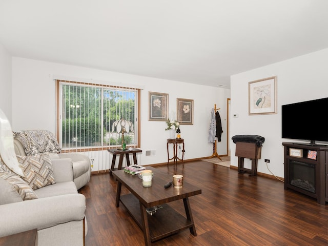 33 E Hickory St Unit A, Lombard, IL 60148 - living room with wood finished floors and baseboards