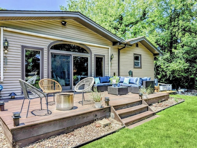 1274 N Cooper Rd, New Lenox, IL 60451 - wooden terrace with an outdoor living space