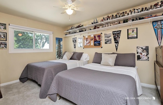 509 E Illinois St, Wheaton, IL 60187 - bedroom featuring carpet and a ceiling fan
