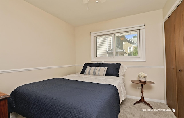 509 E Illinois St, Wheaton, IL 60187 - bedroom featuring carpet and a ceiling fan