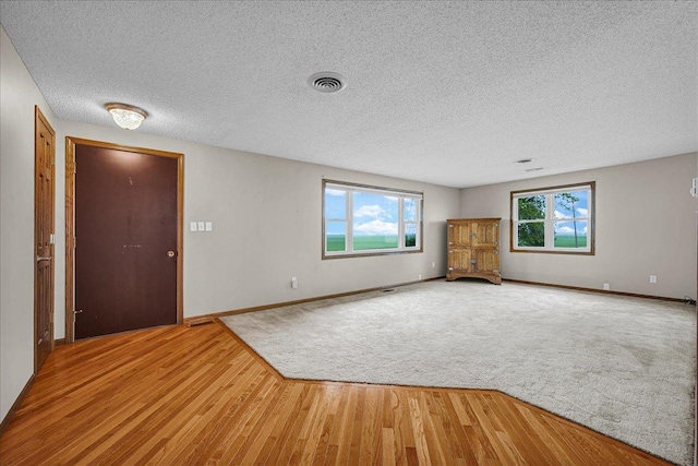 708 N 1950th Rd, Tonica, IL 61370 - foyer entrance featuring a textured ceiling, light wood-style floors, and light carpet