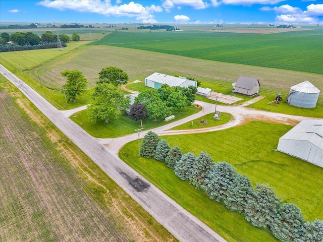 708 N 1950th Rd, Tonica, IL 61370 - aerial view of sparsely populated area with rows of crops