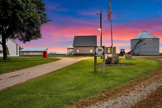 708 N 1950th Rd, Tonica, IL 61370 - view of road with an outbuilding