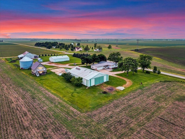 708 N 1950th Rd, Tonica, IL 61370 - aerial view at dusk of a view of rural / pastoral area
