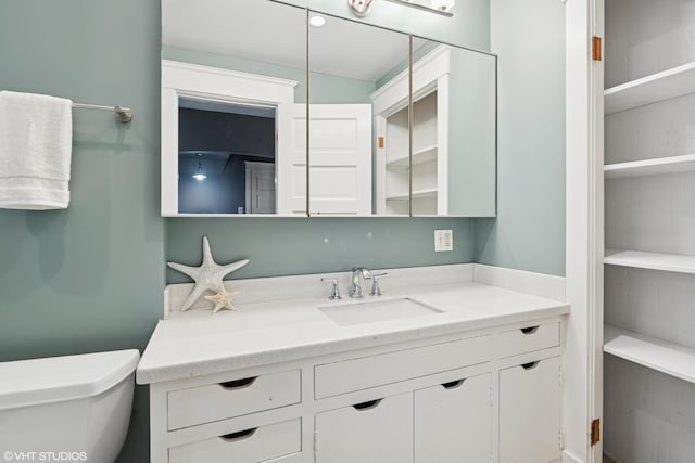 2635 Poplar Ave, Evanston, IL 60201 - bathroom with vanity and toilet