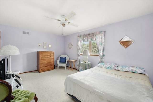 9242 Pembrooke Ln, Orland Park, IL 60462 - bedroom with light colored carpet and ceiling fan
