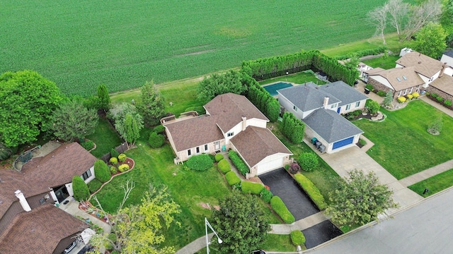 9242 Pembrooke Ln, Orland Park, IL 60462 - aerial view of property's location with nearby suburban area and rural landscape