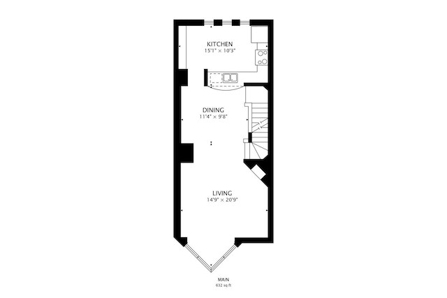 1223 W Cottage Pl, Chicago, IL 60607 - view of property floor plan
