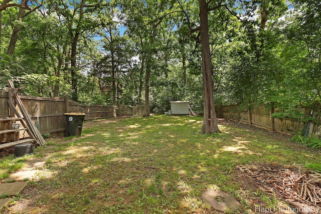 35835 N Ash St, Ingleside, IL 60041 - fenced backyard with a storage shed