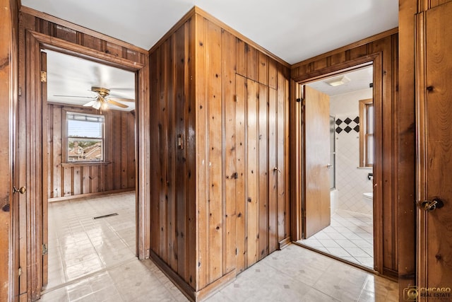 7220 S Spaulding Ave, Chicago, IL 60629 - corridor with wooden walls