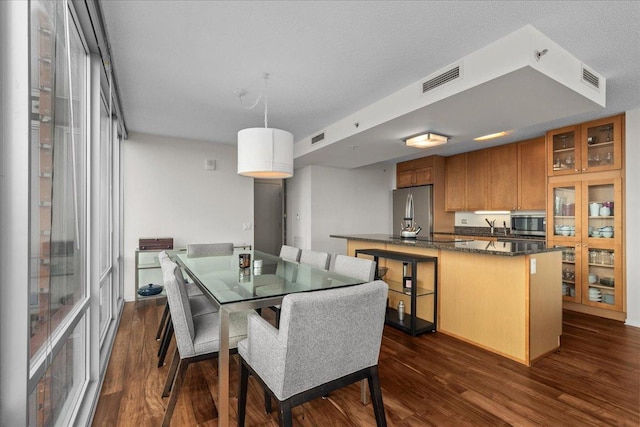 800 Elgin Rd Unit 1021, Evanston, IL 60201 - dining space with dark wood-type flooring