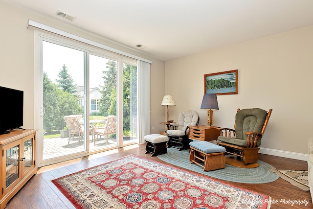 13399 Glenwood Dr, Huntley, IL 60142 - living area with wood finished floors
