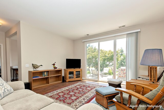 13399 Glenwood Dr, Huntley, IL 60142 - living area featuring wood finished floors