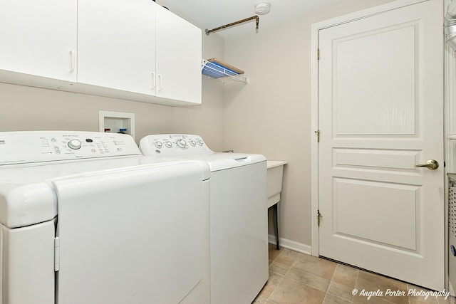 13399 Glenwood Dr, Huntley, IL 60142 - laundry area with washer and clothes dryer and cabinet space