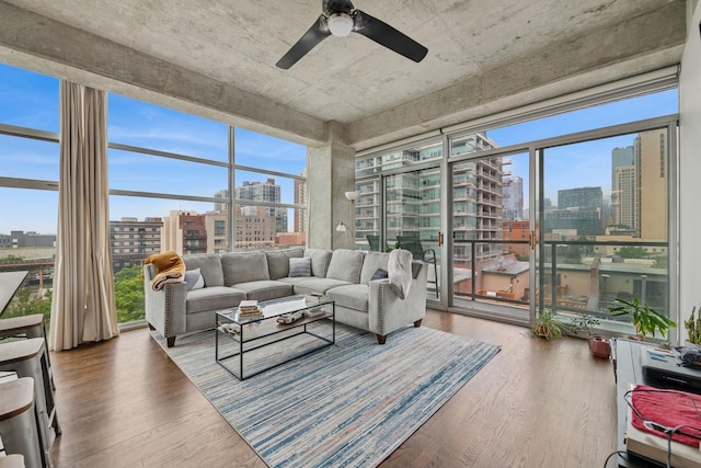 1620 S Michigan Ave Unit 601, Chicago, IL 60616 - sunroom / solarium featuring a view of city and plenty of natural light