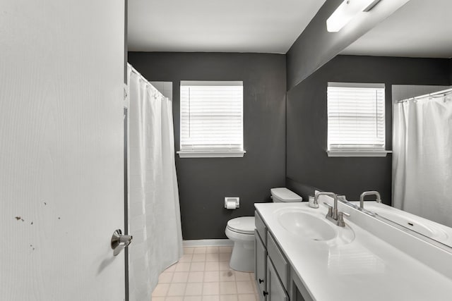 1361 Amherst Ct, Grayslake, IL 60030 - full bath featuring healthy amount of natural light, vanity, and tile patterned flooring