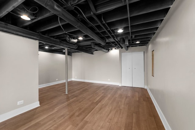 1361 Amherst Ct, Grayslake, IL 60030 - finished below grade area featuring wood finished floors