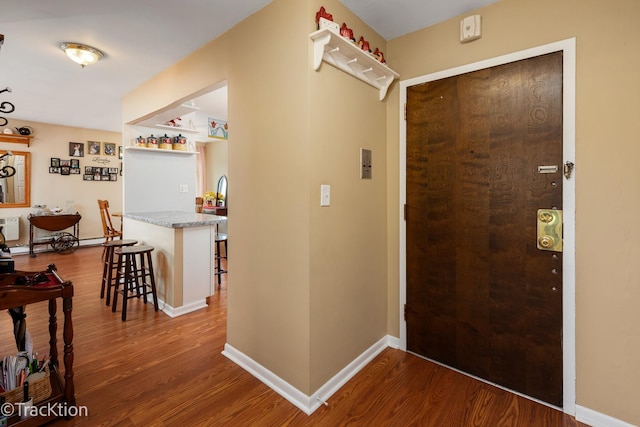 1056 N Mill St Unit 305, Naperville, IL 60563 - entryway featuring wood finished floors
