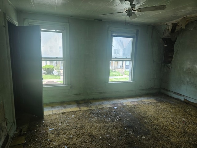 605 E 92nd Pl, Chicago, IL 60619 - spare room with ceiling fan