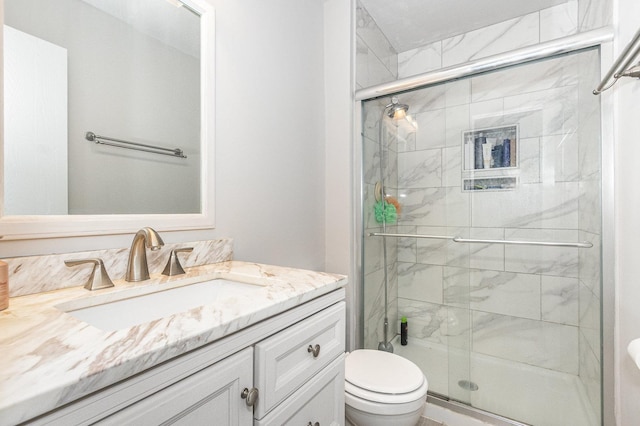 3020 Timber Hill Ct, Aurora, IL 60504 - full bathroom featuring vanity and a shower stall