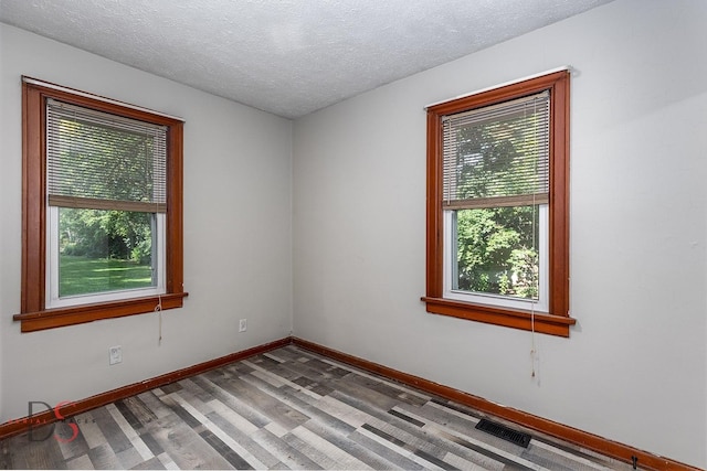 305 W 3rd St, Streator, IL 61364 - unfurnished room with wood finished floors and a textured ceiling