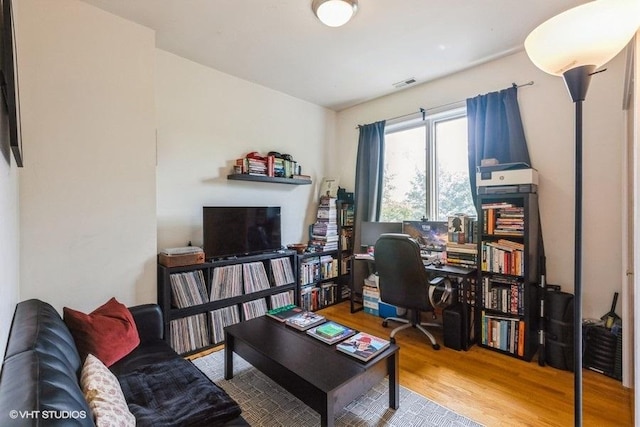 6640 S Maryland Ave Unit 2, Chicago, IL 60637 - home office with wood finished floors
