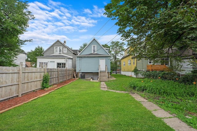 10554 S State St, Chicago, IL 60628 - rear view of house with entry steps