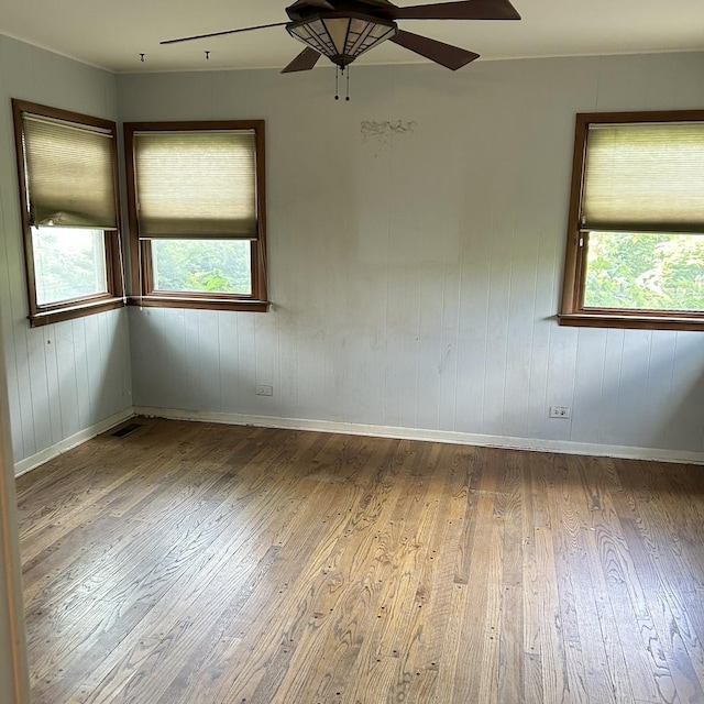 936 Newberry Ave, La Grange Park, IL 60526 - spare room with ceiling fan, wood finished floors, and plenty of natural light
