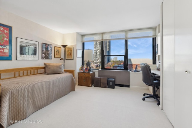 1560 N Sandburg Ter Unit 915, Chicago, IL 60610 - bedroom with carpet and an office area