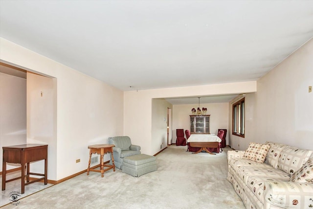 8820 Meadowview Dr, Orland Hills, IL 60487 - living area featuring carpet flooring and baseboards