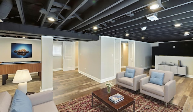 1836 Cuyler Ave, Berwyn, IL 60402 - living room with wood finished floors and baseboards