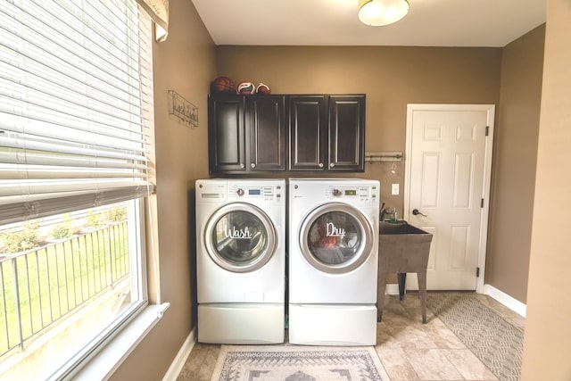 14924 S Case St, Plainfield, IL 60544 - laundry area featuring washing machine and dryer and cabinet space